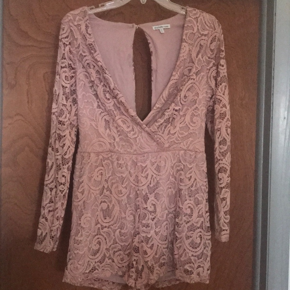 Mauve Open Back Romper